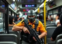 homem armado invade ônibus